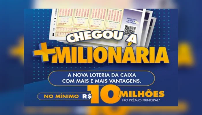 + Milionária é a nova loteria da Caixa Econômica Federal e oferece prêmio mínimo de R$10 milhões